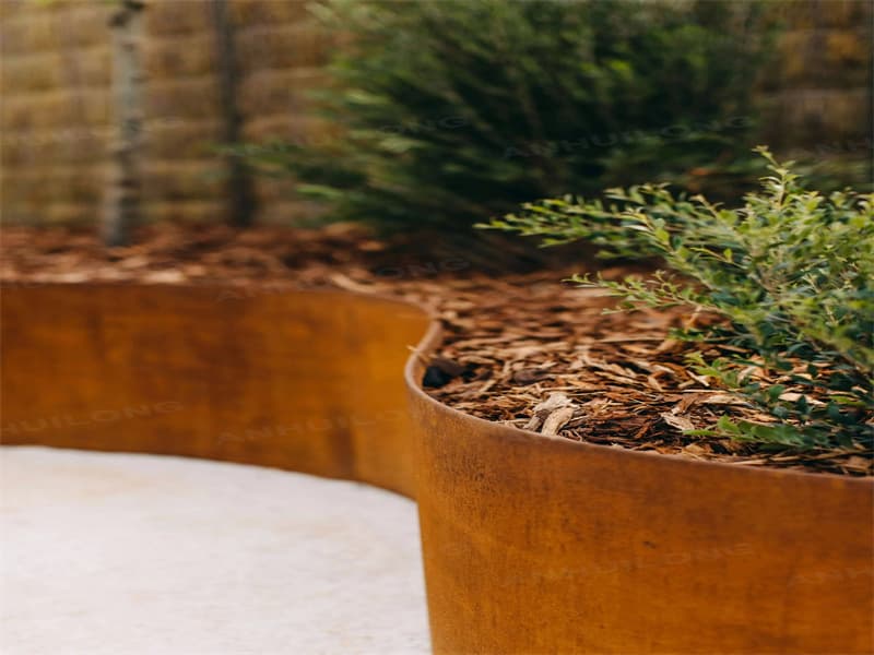 vintage style corten steel edging For City Gardens Landscape